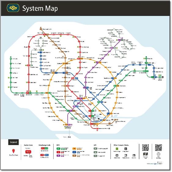 Singapore Lrt Station Map Singapore review of 2020 MRT LRT map